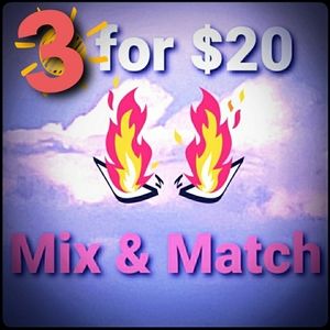 🔥🔥 ALL ITEMS WITH 🔥 3 for $20